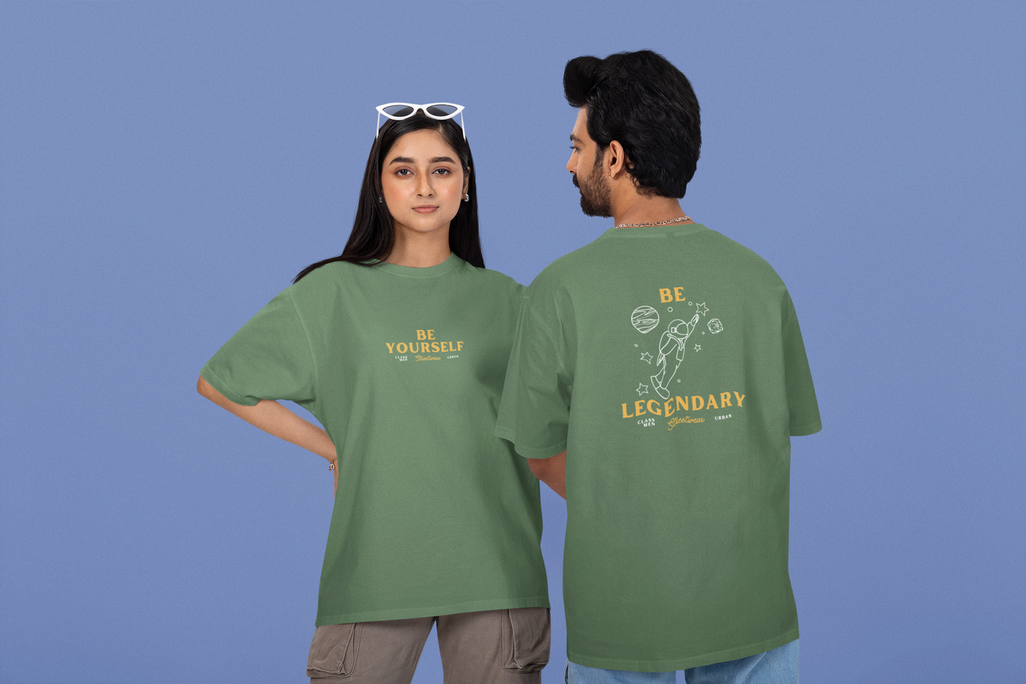 CAMISETA OVERSIZE -BE LEGENDARY, BE YOURSELF-