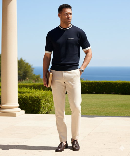 CAMISETA OLD MONEY -BLUE NAVY-