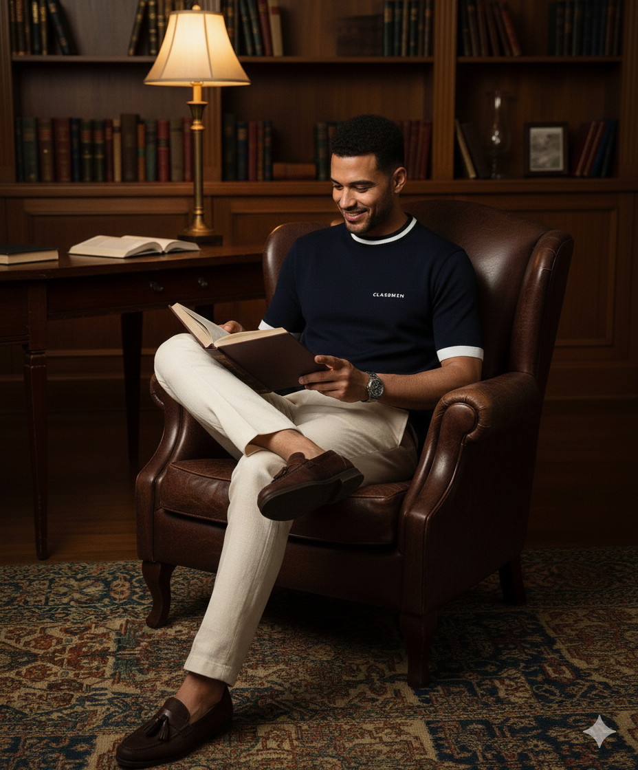 CAMISETA OLD MONEY -BLUE NAVY-