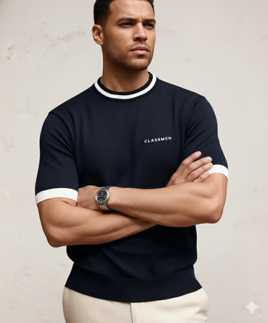 CAMISETA OLD MONEY -BLUE NAVY-