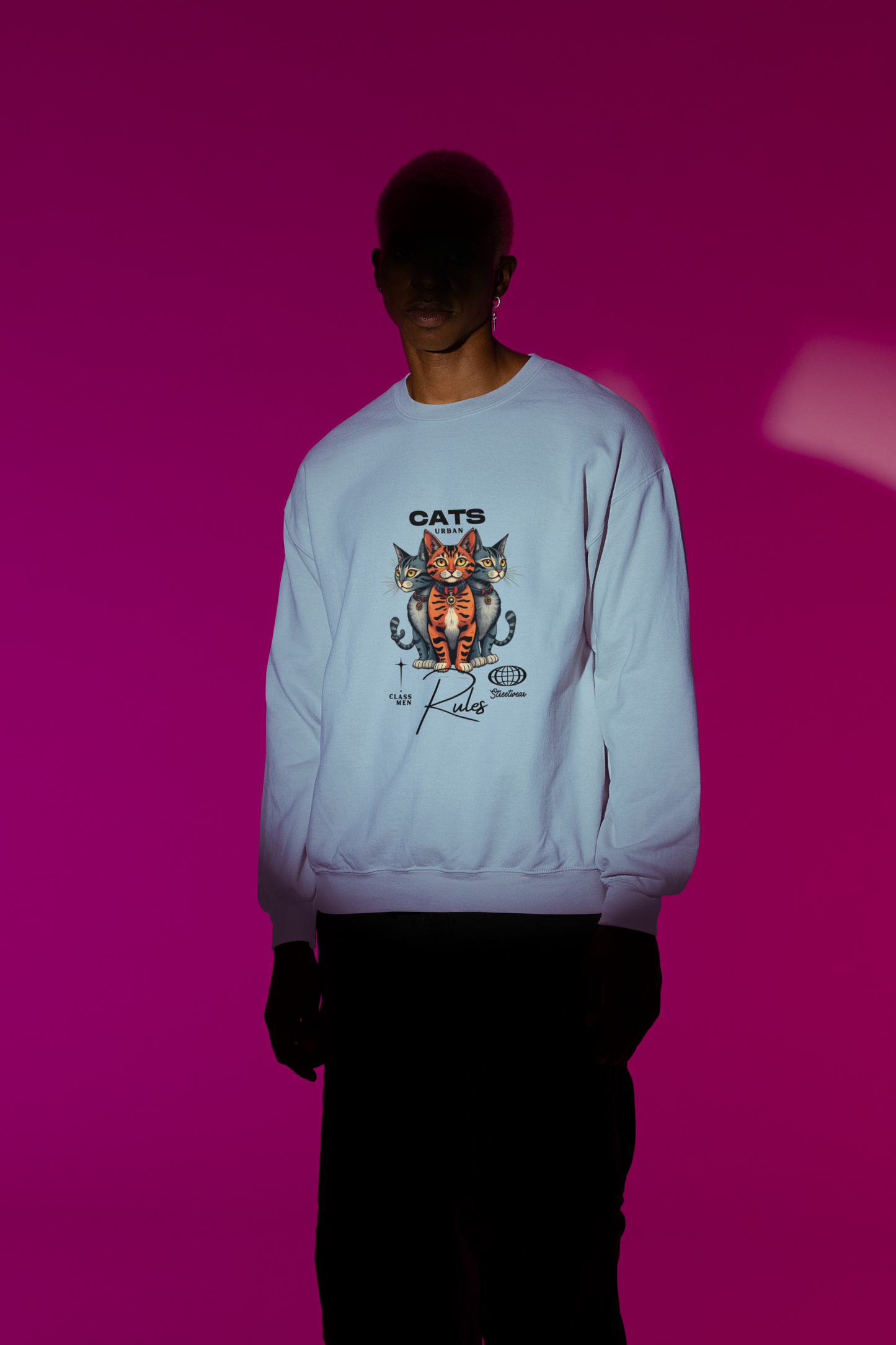 SUDADERA UNISEX -CATS RULES-